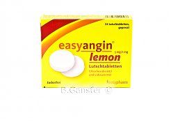 easyangin<sup>®</sup> Zitronengeschmack 5mg/1mg Lutschtabletten